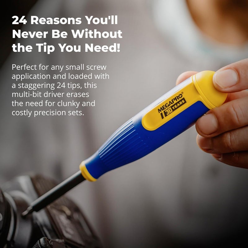 Megapro ® 24-in-1 Anniversary Precision Multi-Bit Screwdriver | Anniversary Edition | Precision Driver - Image 4